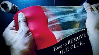 How to Remove Old Glue from Table Tennis Rubber 🏓 [upl. by Tuesday]