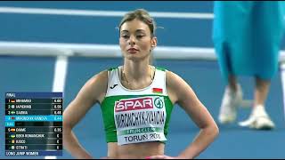 Nastassia Mironchyk Ivanova  Long Jump Women EIC Torun 2021 Athletics shorts 2023 [upl. by Ekard]