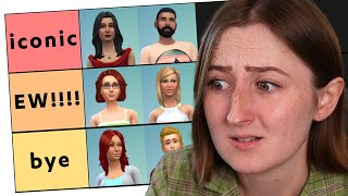 ranking every townie in the sims 4 [upl. by Ecal470]