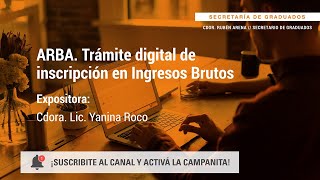 ARBA Trámite digital de Inscripción en Ingresos Brutos  UBA [upl. by Rosenwald]