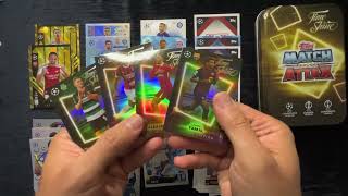 Mega tin box opening Time to shine Match Attax UCL amp UEL 202425 topps football cards opening [upl. by Uda522]