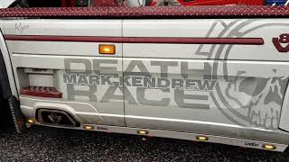 Mark Kendrew Death Race Scania V8  22118 [upl. by Attiuqaj570]