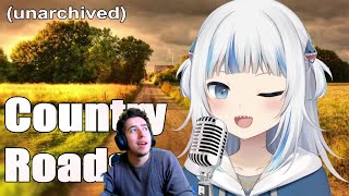 Gawr Gura  Country Roads And Big Iron Reaction [upl. by Hasen847]