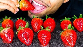 ASMR CANDIED STRAWBERRIES  EXTREMELY STICKY EATING SOUNDS  JUICY BIG BITES  NO TALKING [upl. by Friede387]