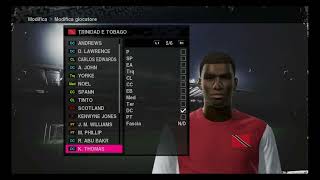 statistiche dei giocatori del trinidad e tobago su pro evolution soccer 2010 [upl. by Atarman]