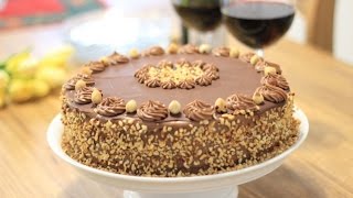 TORTA FERERO  FERRERO CAKE RECIPE [upl. by Zoara]