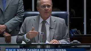 Renan Calheiros anuncia prosseguimento do processo de impeachment de Dilma no Senado [upl. by Kendry]