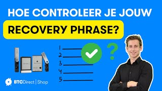 Ledger Recovery Check  Controleer je 24 woorden  Recovery Phrase [upl. by Affrica566]