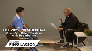 The 2022 Presidential OneOnOne Interviews with Boy Abunda featuring Senator Ping Lacson [upl. by Worrad]