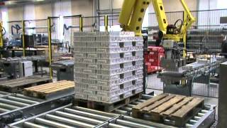 Fully automatic robot palletizing system [upl. by Dalton868]