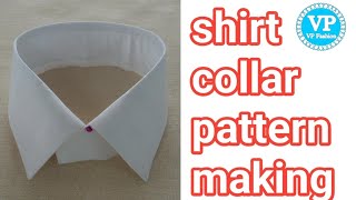 shirt collar pattern making and two piece collar pattern makingvpfashion [upl. by Gere]