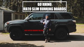 Go Rhino RB20 Slim Running Boards  4Runner [upl. by Milas]