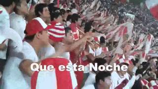 La Blanquirroja  Ohh Vamos Peruanos que esta noche tenemos que ganar Letra [upl. by Ssyla]