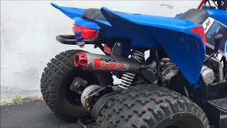 Polaris Outlaw 110 Big Gun Exhaust EVO M Series Full System Sound Clip [upl. by Louise366]