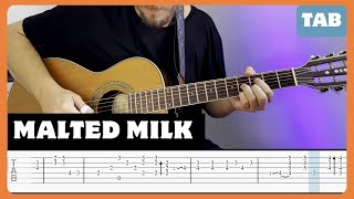 Robert Johnson  Malted Milk  Guitar Tab  Lesson  Cover  Tutorial [upl. by Sadnalor]