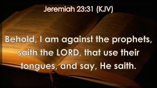 JEREMIAH 23  Reveals MANY Ministers TODAY as The 1965 Prophecy [upl. by Ellegna]