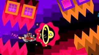 Extreme Demon laranja azul rosa by shmigels 3 Coins  Geometry Dash [upl. by Tarah]