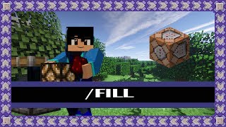 Comando FILL DESTROY HOLLOW KEEP OUTLINE REPLACE  Minecraft PE 110 [upl. by Joktan]