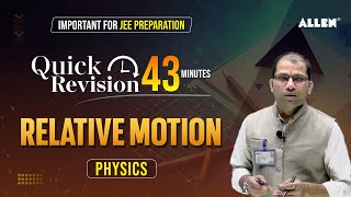 Relative Motion  Quick Revision in 43 Minutes  JEE 2024 Physics 📚 Important for JEE Aspirants [upl. by Enyrhtak]