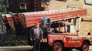 Fred Dibnah laddering a chimney [upl. by Ingar210]