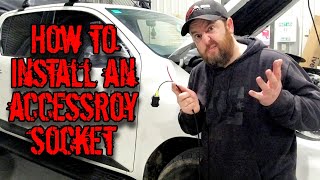 how to install an accessory socket in your car [upl. by Reivilo]