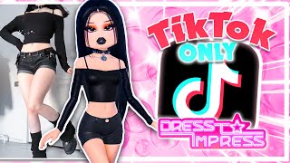 ONLY Using TIKTOK OUTFITS In Dress To Impress COMPILATION [upl. by Aloel649]