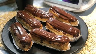 Les éclairs au chocolat 😋👌👍avec thermomix by siham [upl. by Archy34]