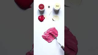 Color mixing RedBeige Guess the color art colormixing asmr satisfying [upl. by Omland]