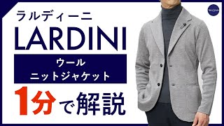 【24年秋冬新作】 LARDINI ウールニットジャケット 1分で分かる ポイント解説！ [upl. by Aceissej]