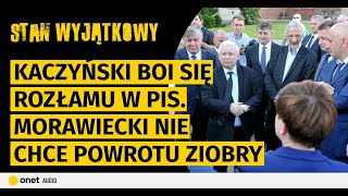 Kaczyński boi się rozłamu w PiS Morawiecki nie chce powrotu Ziobry Koalicja ma już swoje TKM [upl. by Trudi]