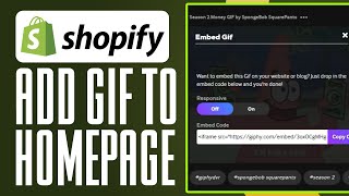 How To Add GIF To Shopify Homepage 2024 Full Guide [upl. by Errecart]