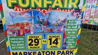 Derby Family Fun Fair Markeaton Park  March 2024 [upl. by Haimarej524]