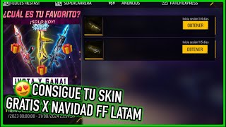 Consigue tu Skin Favorita Gratis solo x Navidad en Free Fire Latam 🎁😳  JORGEPLAYED [upl. by Gorman]