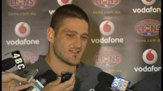 Brisbane Lions Press Conference Part 1  Brendan Fevola amp Michael Voss [upl. by Euqinamod666]