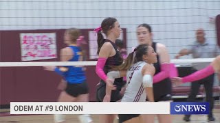 HS Volleyball 108 London sweeps Odem Calallen blanks Robstown [upl. by Thordis]