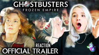 GHOSTBUSTERS FROZEN EMPIRE  Official Trailer REACTION [upl. by Fira]