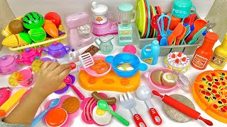 Unboxing Miniature Plastic Full Kitchen Set Collection  Toy Cooking Game  Kitchen Set Toy  Review [upl. by Karna]