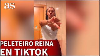 Se ha ganado a pulso ser la reina de TikTok Peleteiro revoluciona las redes con este nuevo baile [upl. by Rurik]