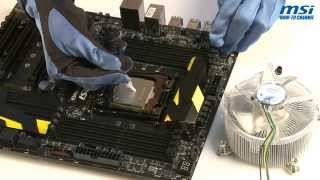 MSI® HOWTO install Intel LGA 20113 CPU [upl. by Dowski]