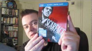 Scarface BluRay Limited Edition Steelbook Unboxing Review [upl. by Trab274]