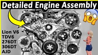 Detailed Engine Assembly  Land Rover 27L TDV6 [upl. by Imelda]