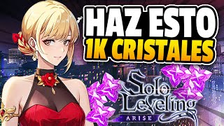 ¡DATE PRISA y CONSIGUE GRATIS 1000 CRISTALES 😱 SOLO LEVELING ARISE [upl. by Swisher]