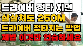 드라이버는 정타만 치면 비거리가 늘어납니다 30M이상 늘어납니다 [upl. by Laira]