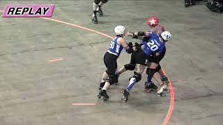 2018 International WFTDA Championships Game 6 Victorian Roller Derby League vs Angel City Derby [upl. by Bbor]