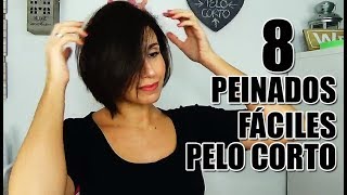 Peinados fáciles para pelo corto  Miss Leesi [upl. by Ferrel]