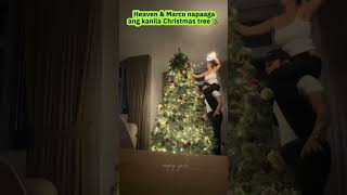 NAPAAGA ANG CHRISTMAS TREE NI HEAVEN PERALEJO AT MARCO heavenperalejo filipinoactress [upl. by Micky]