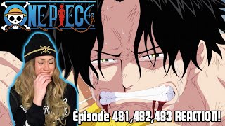 quotTHANK YOU FOR LOVING MEquot GOODBYE ACE 😢💔 One Piece Episode 481 482 483 Reaction  Review [upl. by Annadal838]