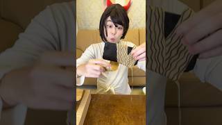 ROLL A CARDBOARD RAMEN AROUND ONE’S CELLPHONE！asmr [upl. by Attaymik835]