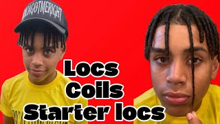 Locs coils starter locs dreads [upl. by Arataj246]