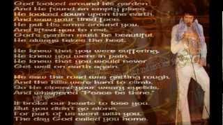 Elvis PresleyTake Me HomePrecious Lordwith Lyrics [upl. by Rawley234]